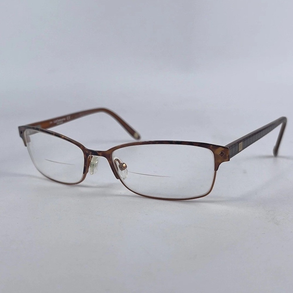 Liz Claiborne New York L3670DC7 Womens Eyeglasses Frame Brown Half Rim 53-16-135